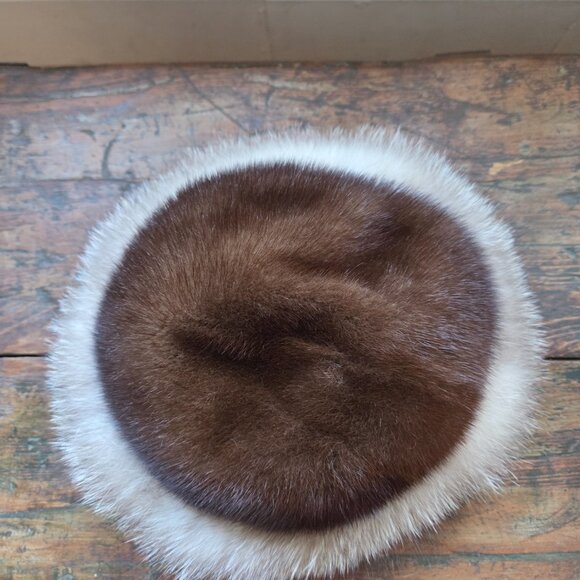 Stunning Real Fur Hat Mink & Crystal Fox - Picture 3 of 11